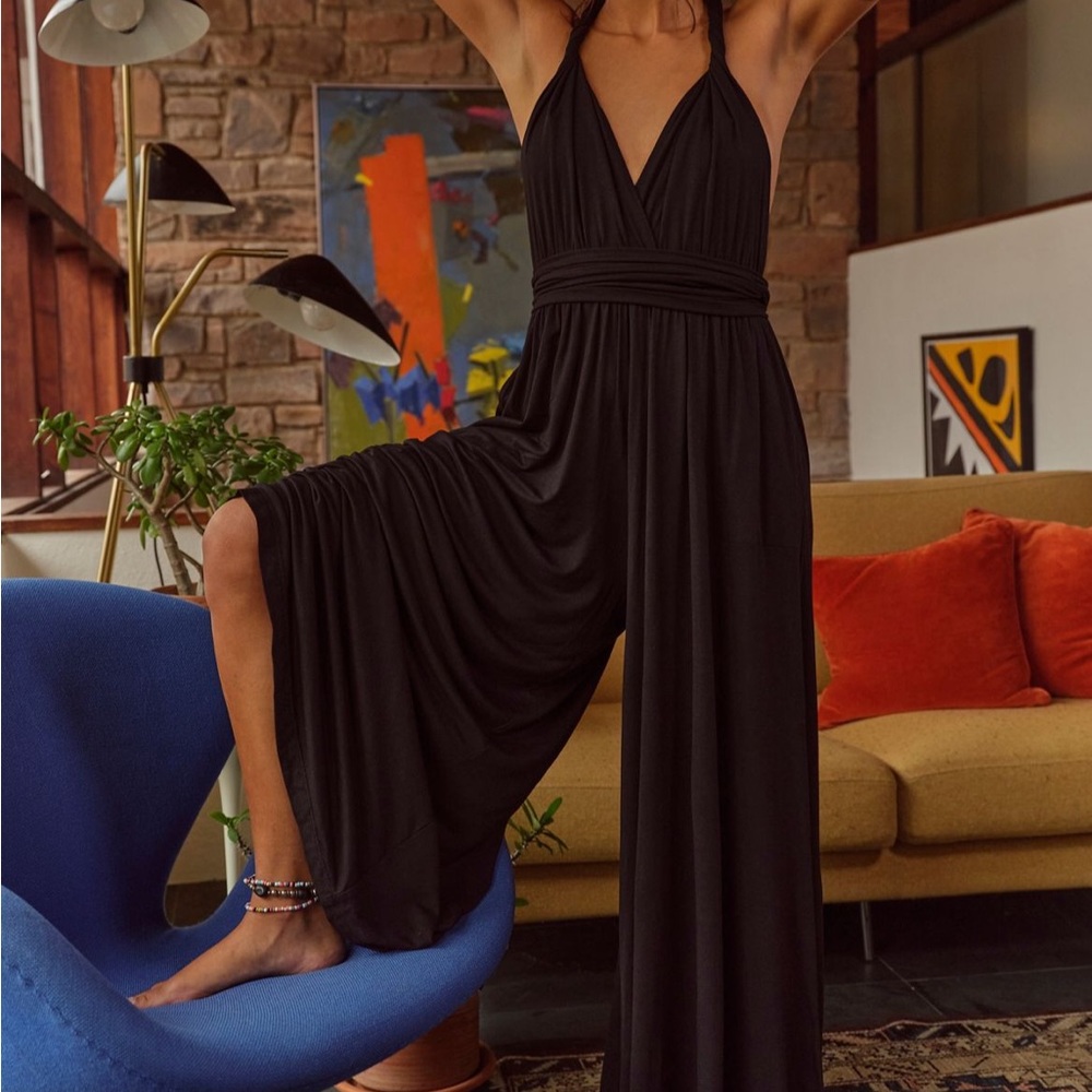 FB BEACH convertible jumpsuit XS Black NWT